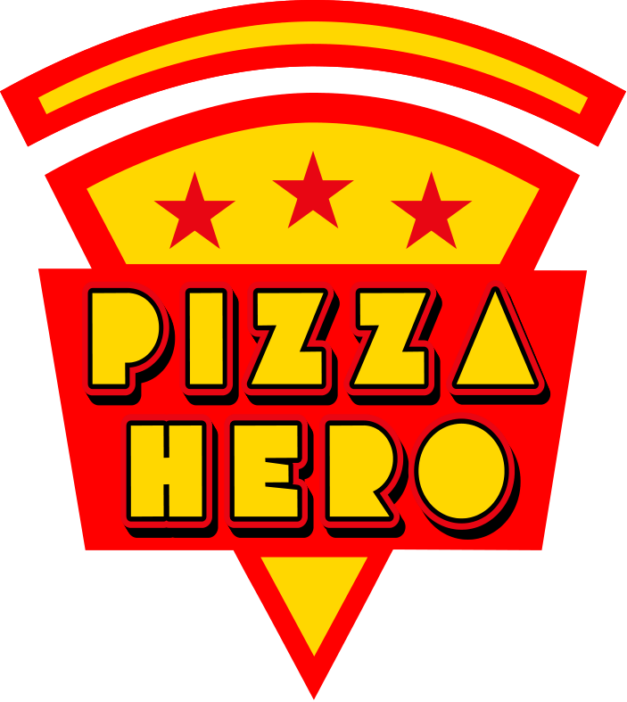 Pizza Hero stacked logo